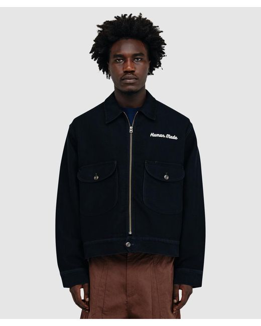 Human Made Blue Duck Back Work Jacket for men