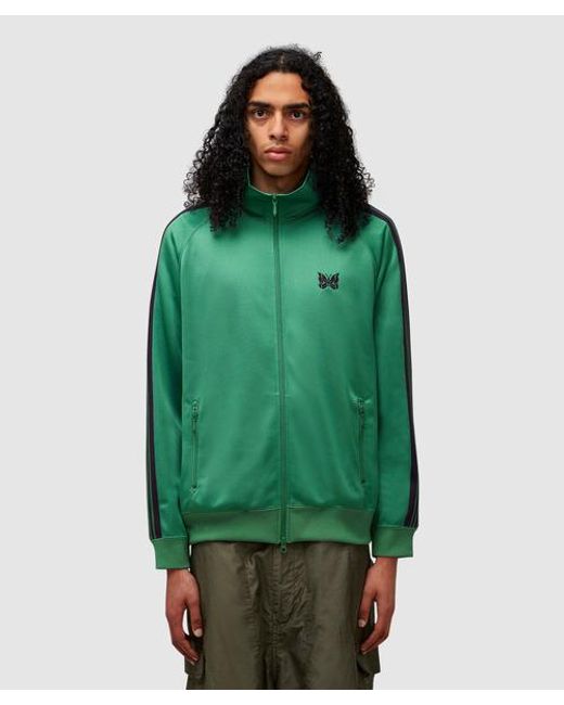 Needles Poly Smooth Track Jacket in Green for Men | Lyst