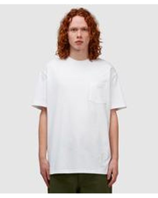 Beams Plus White 2-pack Pocket T-shirt for men