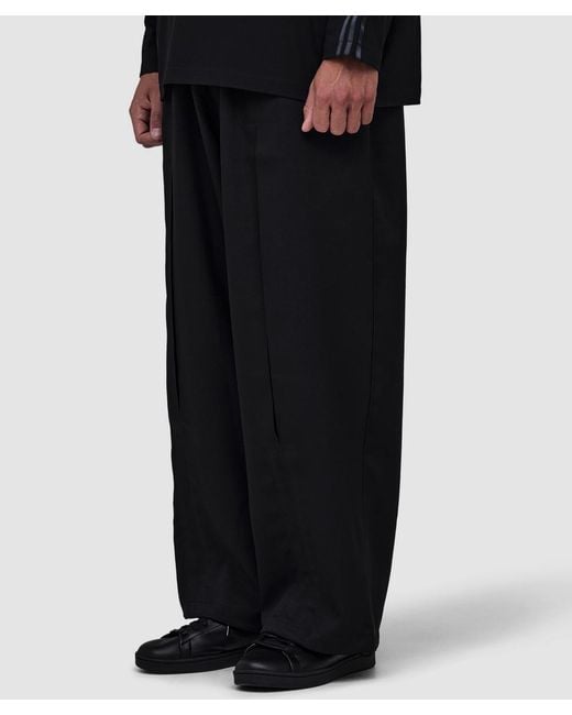 Y-3 Black Sport Uniform Box Pleated Pant for men