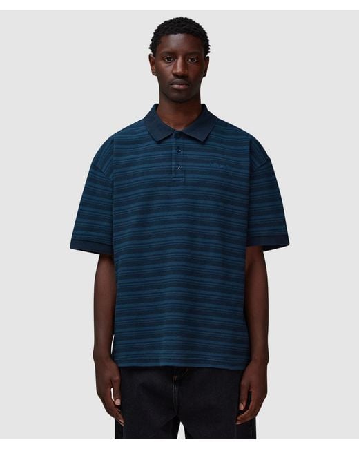 POLAR SKATE Blue Surf Polo Shirt for men