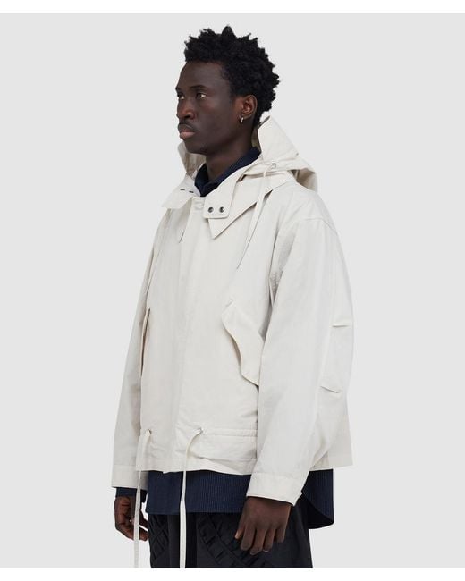SAGE NATION White Aviemore Parka Jacket (Ivory for men