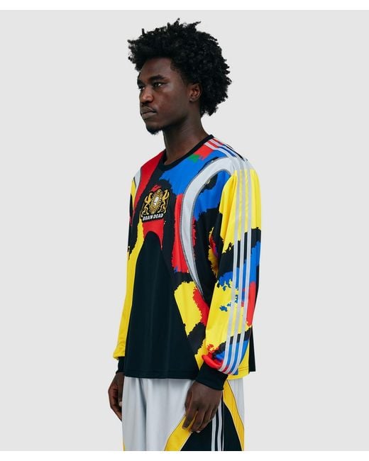 Adidas White X Brain Dead Long Sleeve Jersey T-Shirt for men
