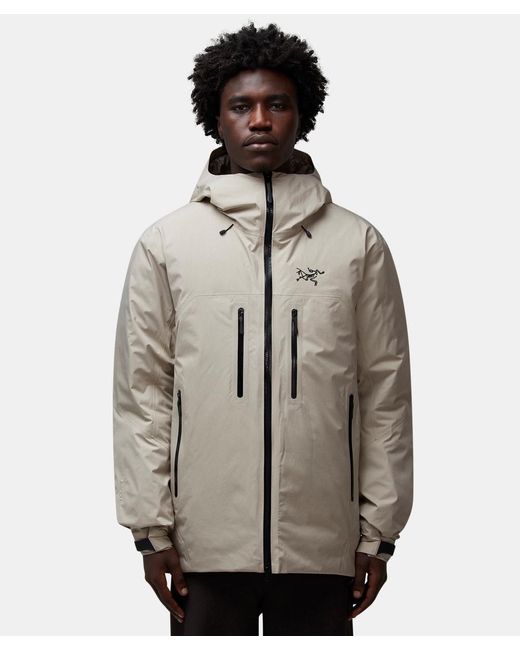 Arc teryx Insulated Gore Tex Mountaineering Jacket in Grey for Men Lyst UK