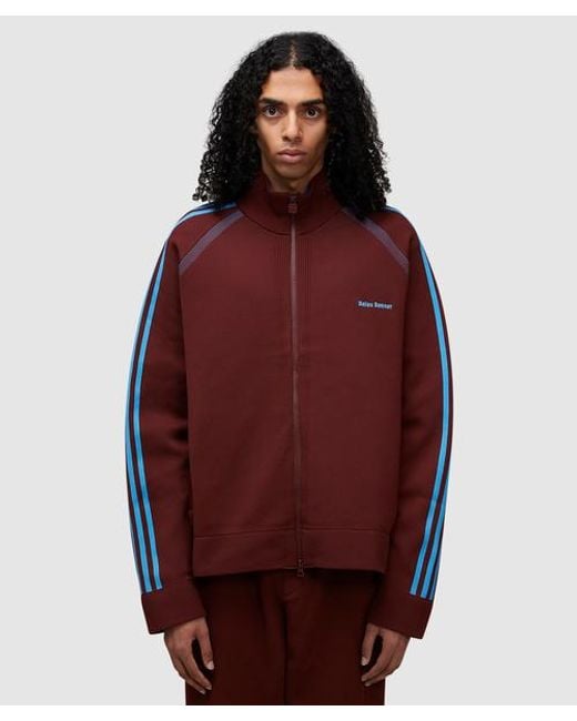 Adidas Originals Red Knit Track Top for men