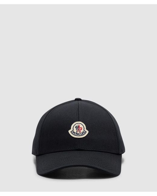 Moncler Black Classic Logo Cap