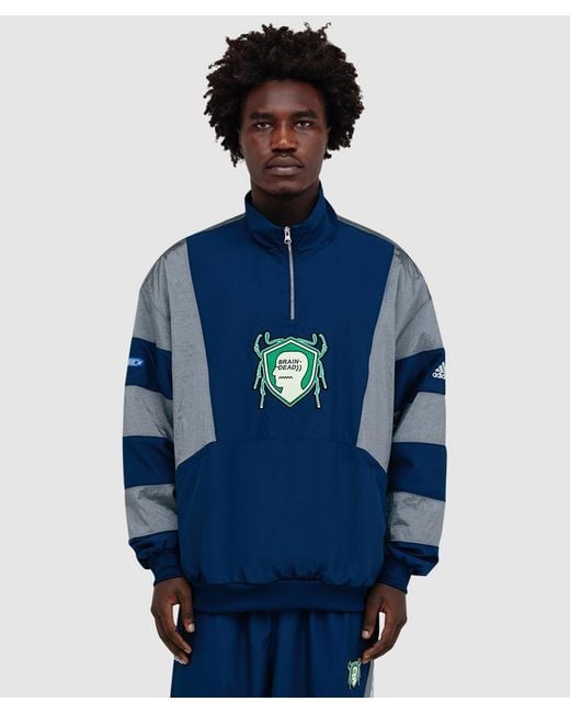 Adidas Blue X Brain Dead Track Jacket for men