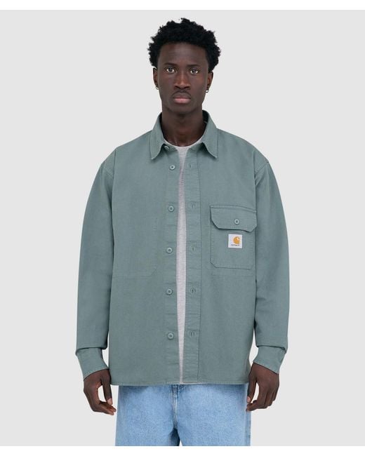 Carhartt Blue Reno Shirt Jacket (Velvet for men
