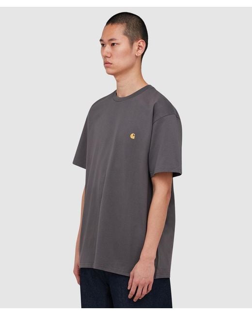 Carhartt Gray Chase T-Shirt (Porphyry for men