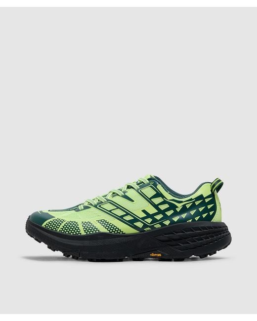 Hoka One One Green Speedgoat 2 Sneaker (Neon Yuzu for men