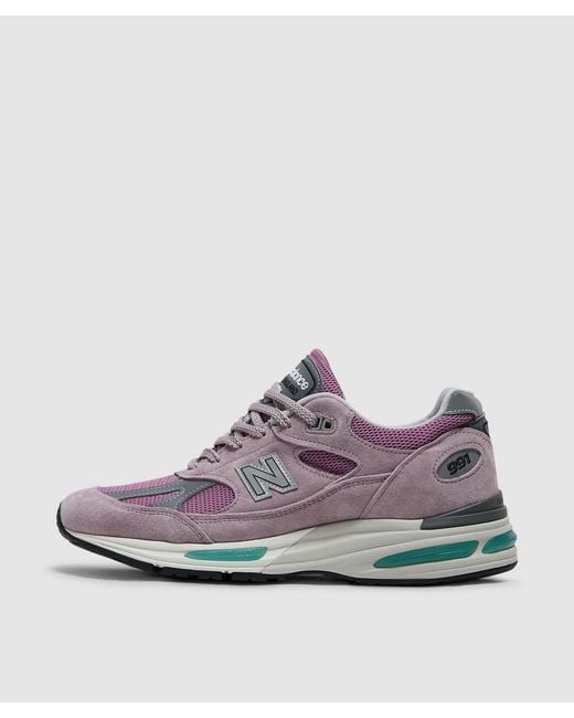 New Balance Purple Miuk 991V2 Sneaker (Polignac Toadstool for men