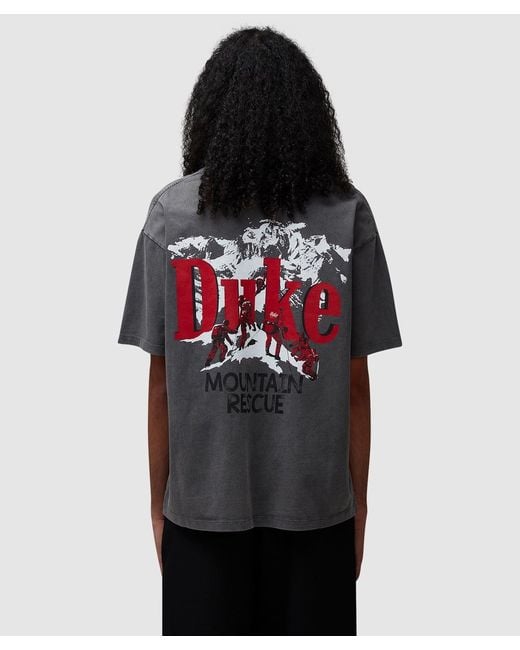 Duke & Dexter Black Mountain Rescue T-Shirt (Washed