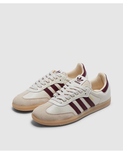 Adidas White Samba Og Sneaker (Wonder/Shadow/Gum