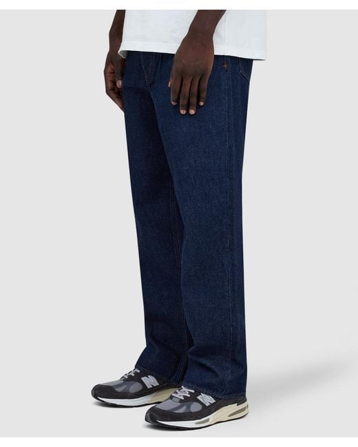 Stone Island Blue Denim Research Denim-Rinsed Regular Straight Fit Jean Rinse for men