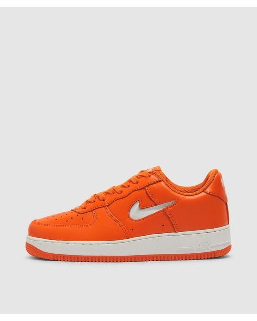 Nike Orange Air Force 1 Low Retro Shoes for men