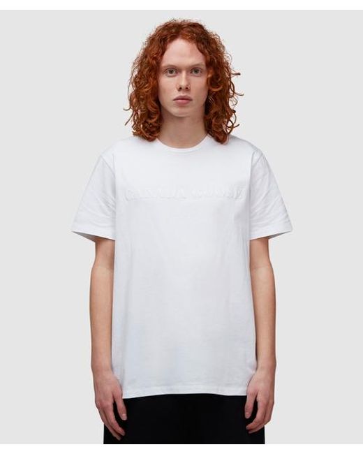 Canada Goose White Emersen T-shirt for men