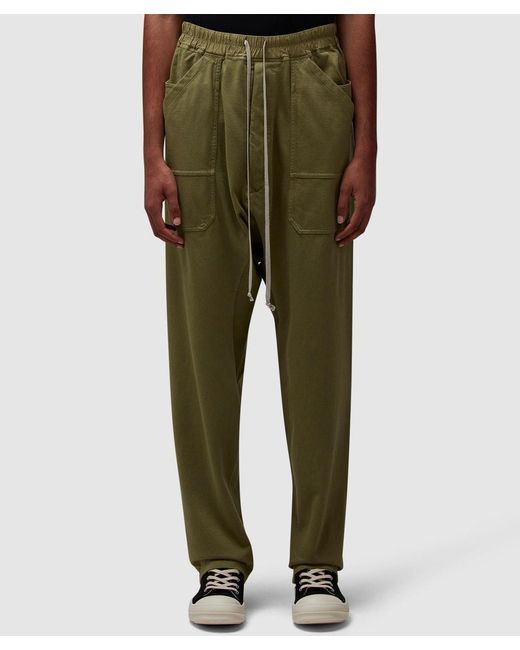 Rick Owens Green Classic Cargo Drawstring Pant for men