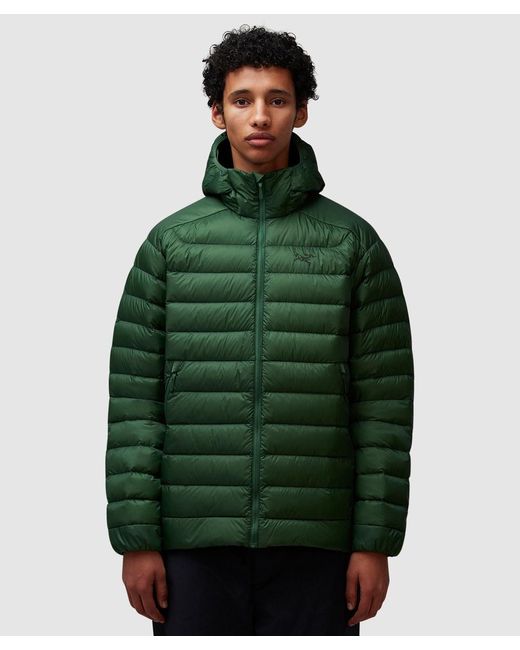 Arc'teryx Green Hooded Down Insulated Jacket for men