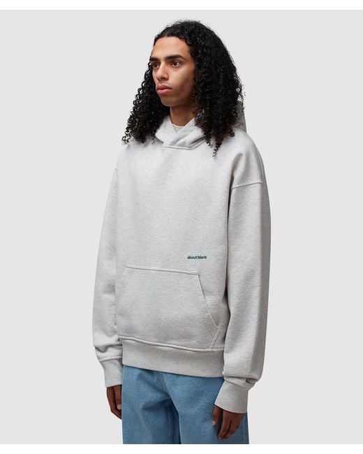 About Blank Gray Box Hoodie for men