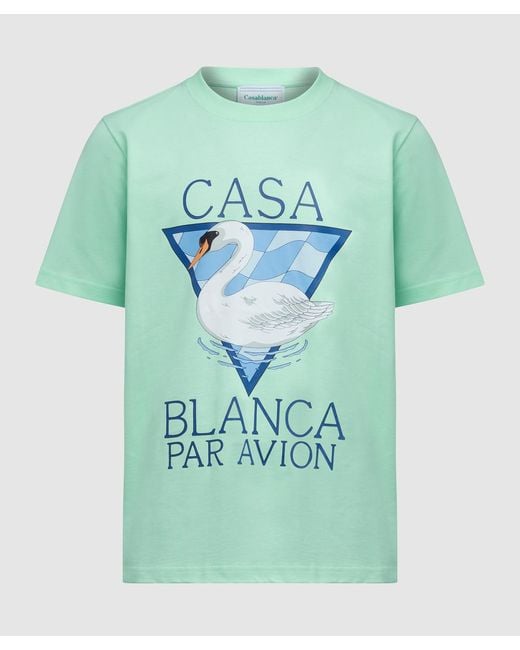 CASABLANCA Multicolor Par Avion Screen Printed T-shirt for men