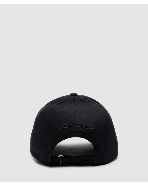 Moncler Black Classic Logo Cap