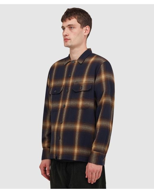 Universal Works Blue Canyon Check Utility Shirt for men