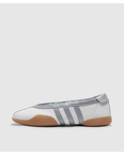 Adidas White Taekwondo Mei Ballet Sneaker (Ftwr/ Metallic/Gum 3