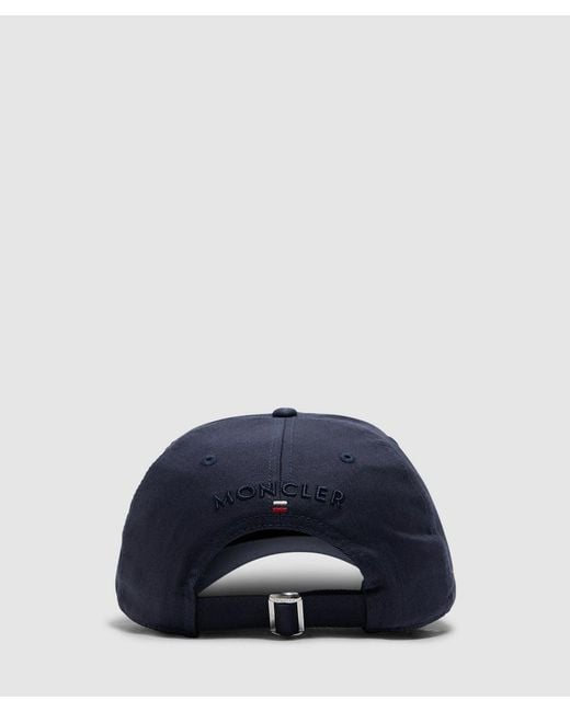Moncler Blue Tri Logo Baseball Cap