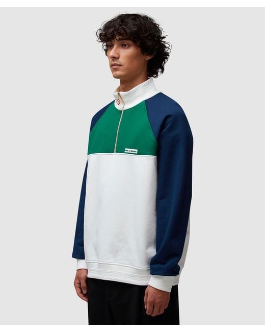 Casablanca Green � Zip Colourblock Sweatshirt ( for men