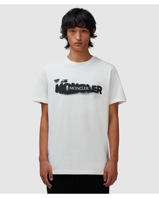Moncler White Logo T-Shirt