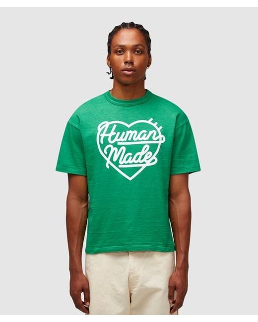 Human Made Green Heart Logo Colour T-shirt #2 for men