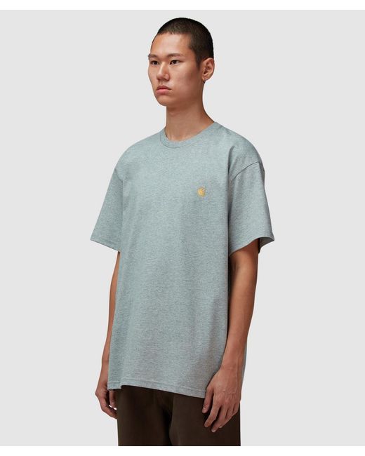 Carhartt Blue Chase T-Shirt Heather