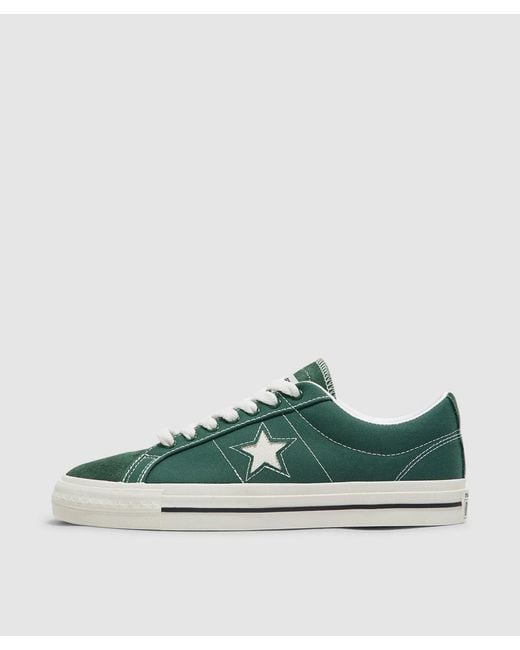 Converse Green One Star Pro Suede Sneaker (Trekking for men