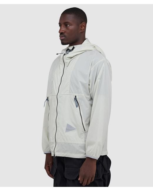 And Wander Gray Pertex Wind Jacket (Light for men