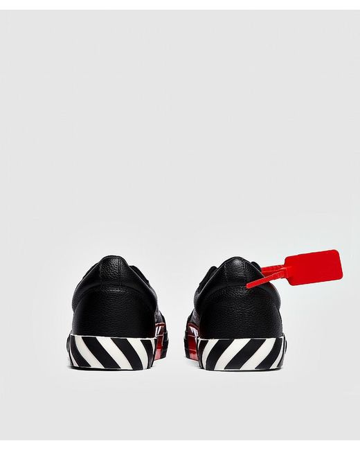 off white vulcan low leather trainers