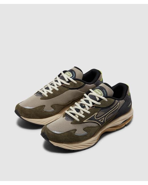 Mizuno Green Wave Rider Beta Sneaker (Vintage Khaki/ Sand/Grape Leaf for men