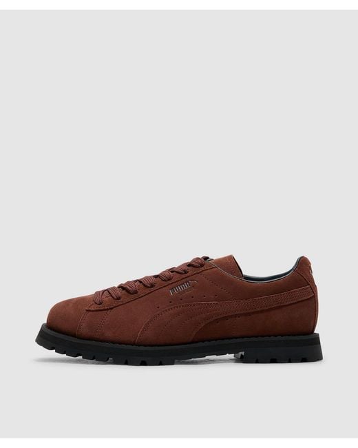 PUMA Brown Suede Vibram Sneaker (Chocotart for men