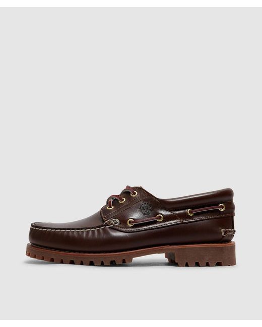 Timberland Brown Authentic Boat Shoe (Medium Full-Grain