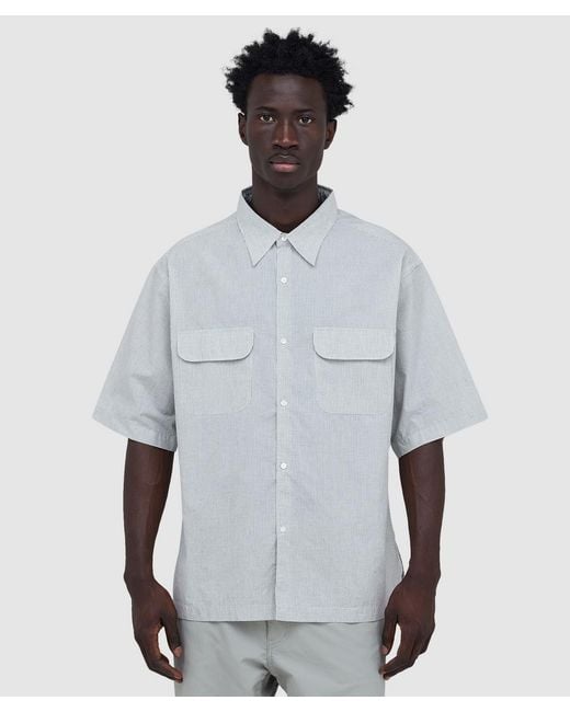 Nanamica White Regular Collar Short Sleeve Shirt (Natural for men