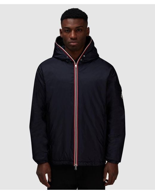 Moncler Blue Evettes Contrast Trim Jacket for men