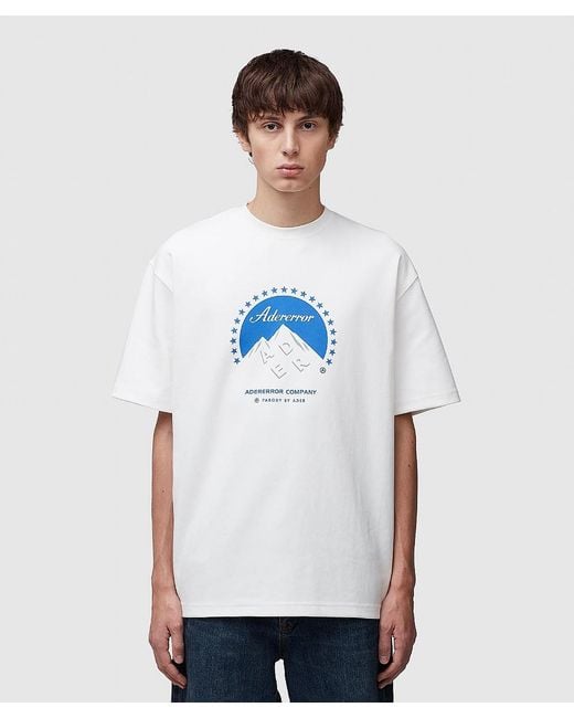 ADER ERROR White Oversized Paramount T-shirt for men