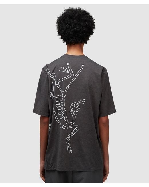 Arc'teryx Black Cormac Arc�Bird Logo T-Shirt Heather