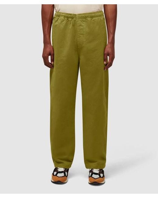 Stussy Green Brushed Beach Pant for men