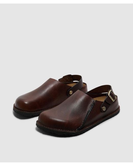 Birkenstock Brown Lutry Premium Lena Mule (Roast