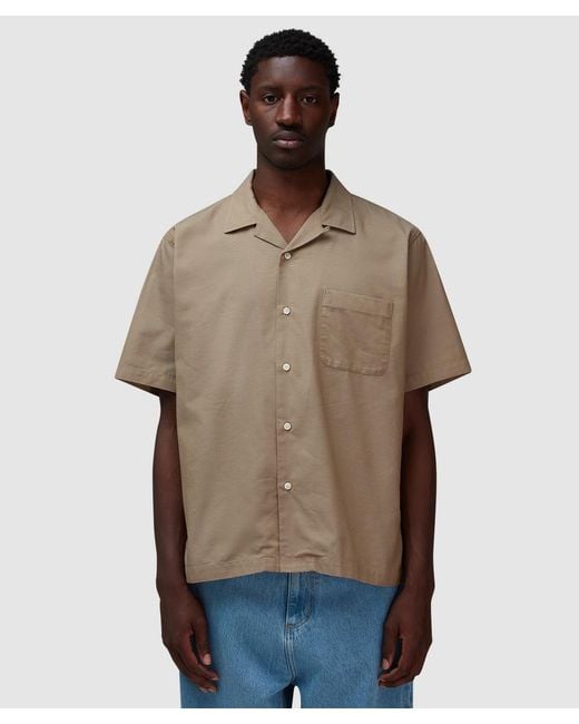 Nanamica Brown Panama Shirt for men