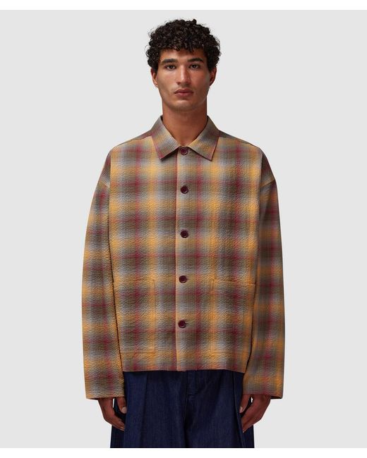 YMC Brown Pj Overshirt for men