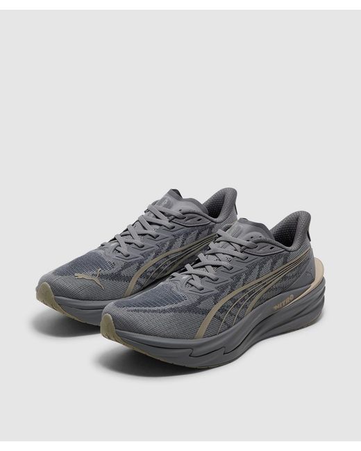PUMA Gray Deviate Nitro 4 Sneaker (Slate Sky-Moody for men
