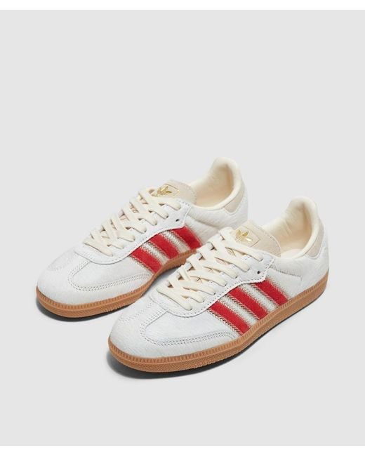 Adidas Pink Samba Og Sneaker (Wonder/Cream/Better Scarlet