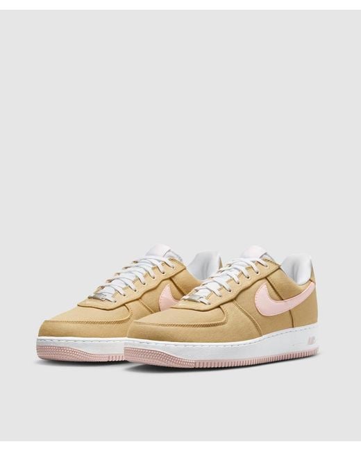 Nike Natural Air Force 1 Low 'Linen' Sneaker (Linen/Atmosphere for men