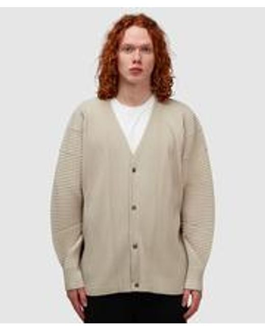 Homme Plissé Issey Miyake Natural Pleats Cardigan for men